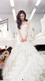 杨幂的照片穿婚纱,仙气飘飘，演绎浪漫爱情童话